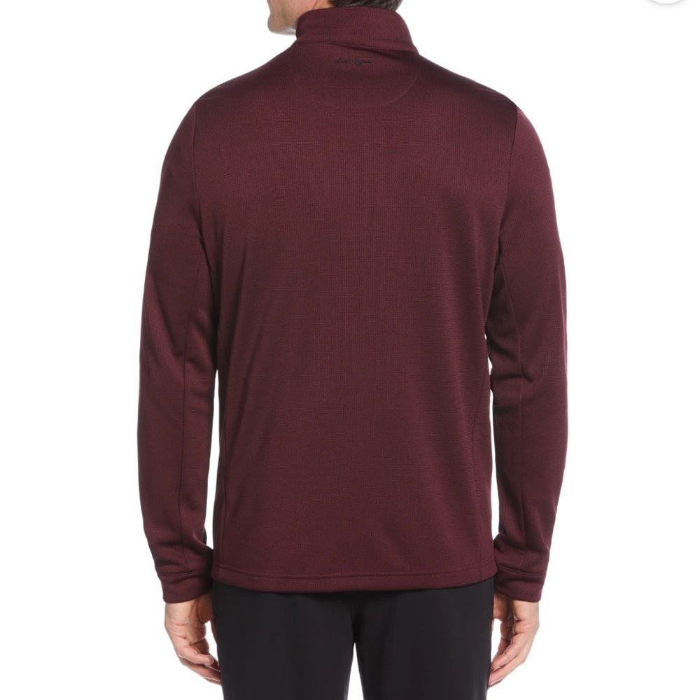 Ben Hogan Performance Golf 1/4 Zip Red Pullover Men's 2XL Micro Jacquard Cover - Picture 2 of 16